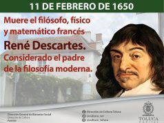 Muere el filósofo René Descartes 11 / Feb / 1650
