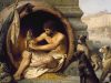 La historia de Diógenes de Sinope: el filósofo griego que vivía en la indigencia en un barril.